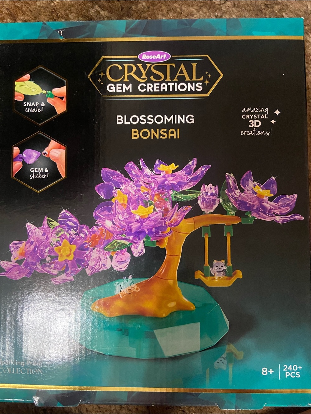 Crystal Gem Creations Blossoming Bonsai - Purple